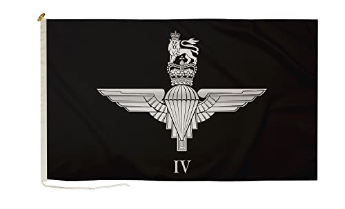 DuraFlag 4. Bataillon Fallschirmregiment 1,5m x 0,9m Seil und Knebel 150x90cm Premium Qualität Flagge von DuraFlag