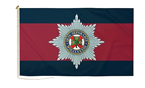 DuraFlag Irish Guards Kleine Höflichkeit 50,8 x 30,5 cm Seil und Knebelflagge, Premium-Qualität 50 x 30 cm von DuraFlag