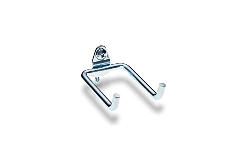 Triton Products Double Rod Stecktafel-Haken, Legierter Stahl, Silber, 2 3/4", 10 von Triton
