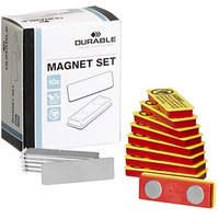 10 DURABLE Selbstklebende Magnete von Durable