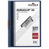 25 DURABLE Klemmhefter DURACLIP  dunkelblau von Durable