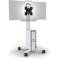 370202 mobiler tv Wagen coworksation, für TV/Monitore 19-43 Zoll, 3 Fächer, weiß - Durable 370202 mobiler tv Wagen coworksation, für TV/Monitore 19-43 Zoll, 3 Fächer, weiß - Durable von Durable