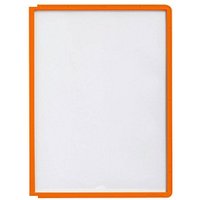 5 DURABLE Sichttafeln DIN A4 orange, Öffnung oben von Durable