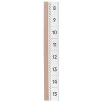 5 DURABLE Vollsichtreiter selbstklebend TABFIX transparent von Durable