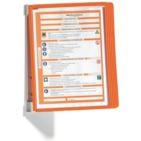 FP - Wandhalter 5 Sichttafeln orange m.Profilrahmen durable von FP