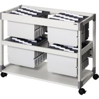 DURABLE Hängemappenwagen TROLLEY 200 MULTI DUO 379210 lichtgrau von Durable