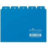 DURABLE Karteikartenregister A-Z blau von Durable