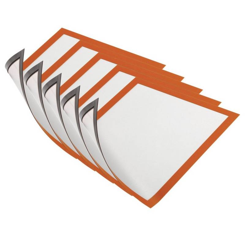 DURABLE Magnettafel Durable 486909 DURAFRAME MAGNETIC A4 - 4869 Magnetrahmen DIN A4 Orange von Durable