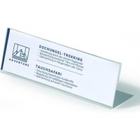 DURABLE Tischnamensschilder transparent 21 cm x 6.1 cm von Durable
