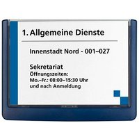 DURABLE Türschild CLICK SIGN Kunststoff blau 14,9 x 10,55 cm von Durable