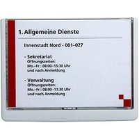 DURABLE Türschild CLICK SIGN Kunststoff weiß DIN A5 quer von Durable