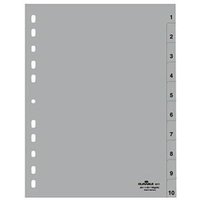 Zahlenregister DIN A4 1-10 Polypropylen grau DIN A4 1-10 Polypropylen grau von Durable