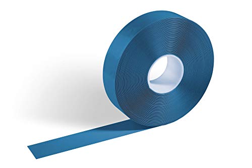 Durable Bodenmarkierungsband Duraline, selbstklebend und rutschhemmend, 50 mm x 0,5 mm x 30 m (B x H x L), RAL 5005 Signalblau, 102106 von Durable