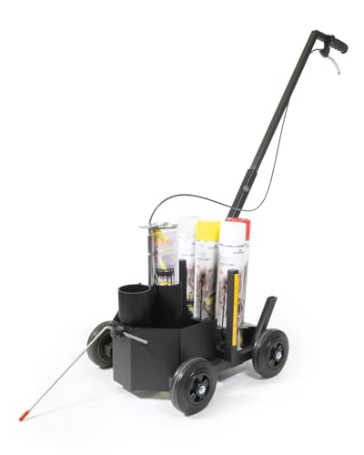 Durable Markierwagen DURALINE® EasyTrack, Markiergerät für 750 ml Spraydosen, schwarz, 114101 von Durable