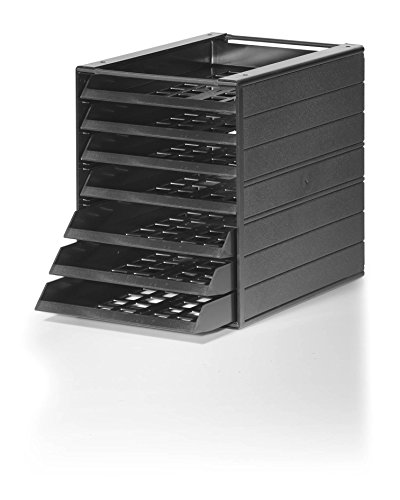 Durable Schubladenbox Idealbox Basic Blauer Engel 7 Fächer, 1 Stück, anthrazit, 1712002058 von Durable