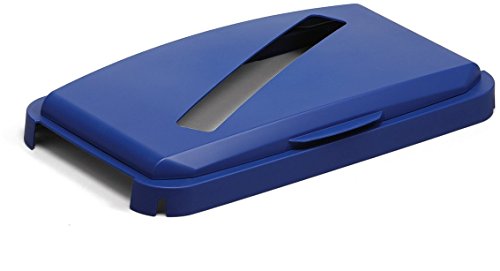 Durable Klappdeckel mit Einwurfschlitz für Durabin Abfalleimer 60 Liter, blau, 1800502040 von Durable