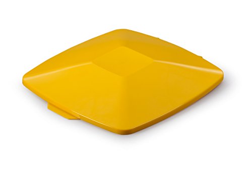 Durable 1801621030 Deckel Durabin Lid Square für 40 Liter, gelb von Durable