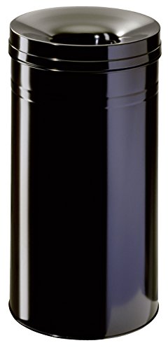 Durable Papierkorb Safe+ rund 60 Liter, schwarz, 332701 von Durable