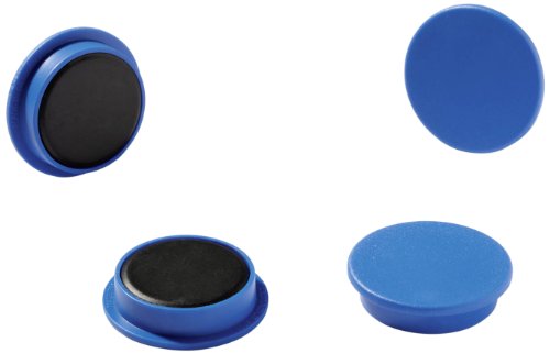 Durable Magnete (15 mm, 75p) 8 Stück blau, für Pinnwand, Kühlschrank & Co., 470106 von Durable