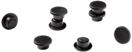 Durable Magnete (21 mm, 210p) 6 Stück schwarz, für Pinnwand, Kühlschrank & Co., 470201 von Durable