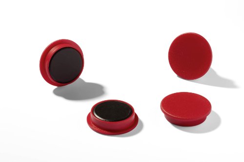 Durable Magnete (21 mm, 210p) 6 Stück rot, für Pinnwand, Kühlschrank & Co., 470203 Durable Magnete (21 mm, 210p) 6 Stück rot, für Pinnwand, Kühlschrank & Co., 470203 von Durable
