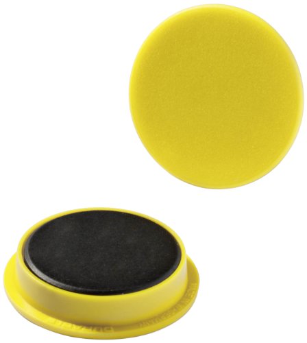 Durable Magnete (32 mm, 720p) 4 Stück gelb, für Pinnwand, Kühlschrank & Co., 470304 von Durable
