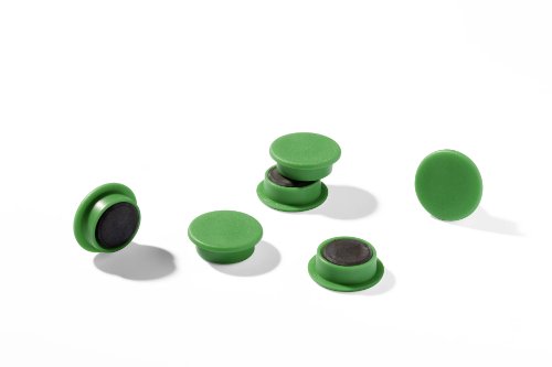 Durable Magnete (32 mm, 720p) 4 Stück grün, für Pinnwand, Kühlschrank & Co., 470305 von Durable