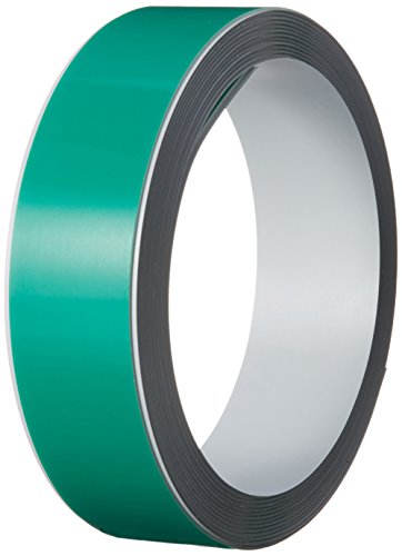 Durable Magnetband (selbstklebend, 3,5 cm x 500 cm), weißes Band mit grüner Schutzfolie, 471502 von Durable