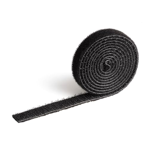 Durable Klett-Kabelbinder Cavoline Grip 10, 100 x 1 cm (L x B), schwarz, 503101 von Durable