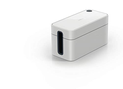 Durable Kabelbox Cavoline Box S (für 3-fach Steckdosenleiste, mit Gummifüßen, 246 x 116 x 128 mm (B x H x T)) hellgrau, 503510 von Durable