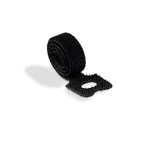 Durable Klett-Kabelbinder mit Schlaufe Cavoline Grip Tie, 20 x 1 cm (L x B), 5 Stück, schwarz, 503601 von Durable