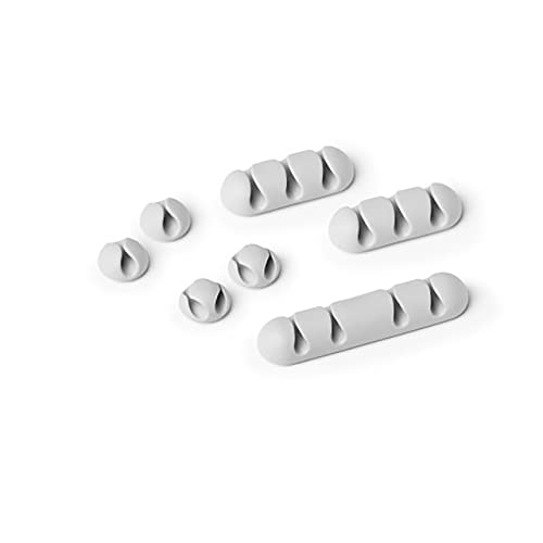 Durable Kabel Clips Set Cavoline Clip Mix (selbstklebend, für jeweils 1, 2,3 oder 4 Kabel), 7 Stück, grau, 504110 von Durable