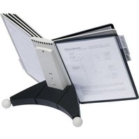 Durable - 563222 Tischständer Kunststoff schwarz/grau 10 Sichttafeln din A4 mit p von Durable