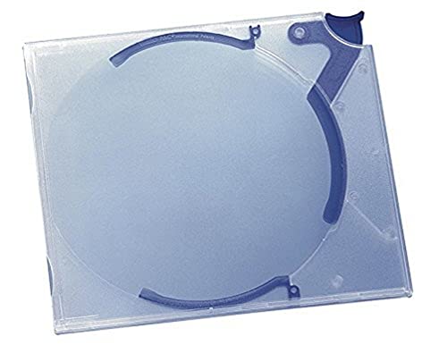 Durable CD-Hardbox QUICKFLIP Standard, für 1 CD, PP, 142x126x29 mm, transp./blau, 10 Stück, 528806 von Durable