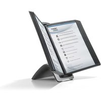 Durable 585501 Tisch-Sichttafelsystem Sherpa Style Table 10, mit 10 Sichttafeln A4, schwarz von CERTEO