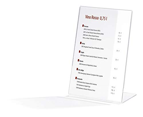 Durable Präsentationsständer A5, 2 Stück, farblos, 859719 von Durable