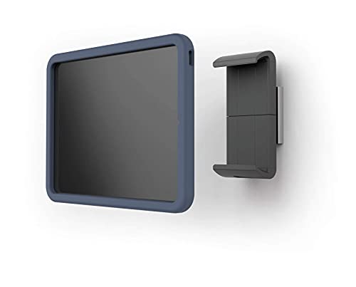 Durable Tablet Wandhalterung für Tablets mit Hülle 7-13 Zoll, 360° drehbar, silber/anthrazit, 893823 von Durable