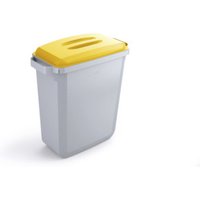 Durable Abfallbehälter DURABIN 60l Grau/Gelb von Durable