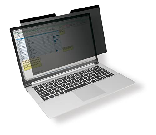 Durable Blickschutzfilter für MacBook Pro® 16 2021, magnetische Befestigung, inkl. Tasche und Reinigungstuch, anthrazit, 515857 von Durable