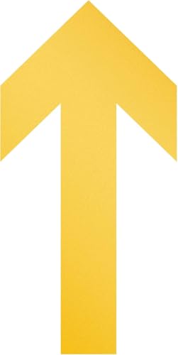 Durable Bodenaufkleber Pfeil, ablösbar, 100 mm x ca. 0,2 mm x 200 mm, 10 Stück, gelb, 104804 Durable Bodenaufkleber Pfeil, ablösbar, 100 mm x ca. 0,2 mm x 200 mm, 10 Stück, gelb, 104804 von Durable