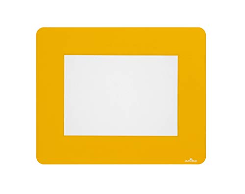 Durable Bodenmarkierungsfenster A5, selbstklebend und wiederablösbar, 10 Stück, gelb, 180704 von Durable