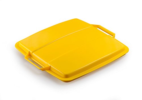 Durable Deckel Durabin Lid für 90 Liter Behälter, gelb, 1800475030 von Durable