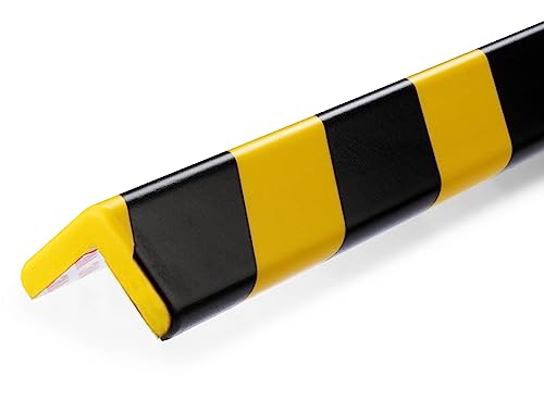 Durable Eckschutzprofil C35, selbstklebend, 1 m, Packung à 5 Stück, gelb/schwarz, 1102130 von Durable