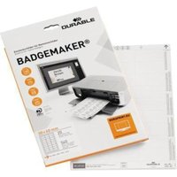 Durable - Einsteckschild badgemaker® 60 x 30 mm (b x h) 150g/m² Karton weiß 540 St./Pack. von Durable