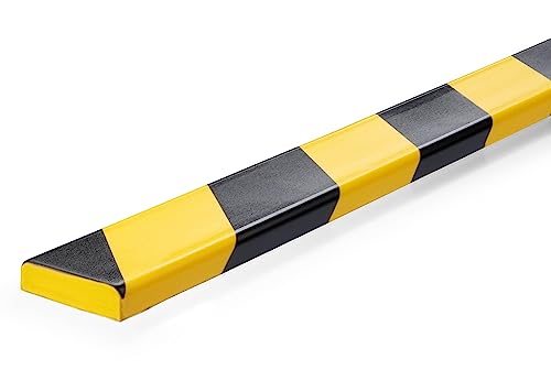 Durable Flächenschutzprofil S10, selbstklebend, 1 m, Packung à 5 Stück, gelb/schwarz, 1107130 von Durable