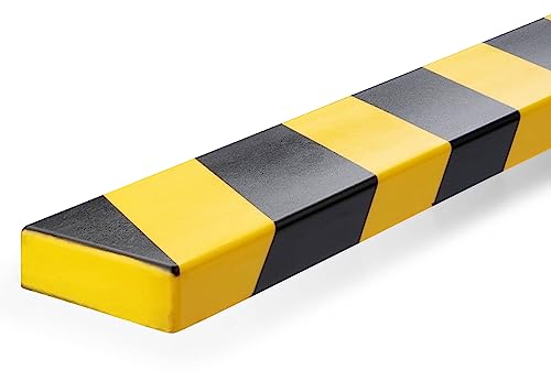 Durable Flächenschutzprofil S20, selbstklebend, 1 m, Packung à 5 Stück, gelb/schwarz, 1108130 von Durable