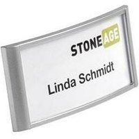 Namensschild classic 74 x 34 mm (b x h) Magnet silber metallic transparent 10 St./Pack. von Durable