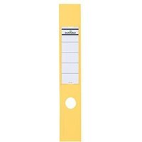 Ordnerrückenetikett ordofix® breit/lang 60 x 390 mm (b x h) selbstklebend mit Griffloch gelb 10 Etik./Pack. von Durable