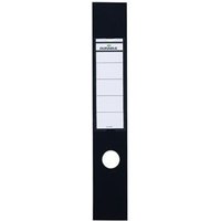 Ordnerrückenetikett ordofix® breit/lang 60 x 390 mm (b x h) selbstklebend mit Griffloch schwarz 10 Etik./Pack. von Durable