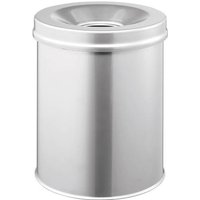 Durable 330523 Papierkorb 15l (Ø x H) 260mm x 357mm Stahl Silber 1St. von Durable